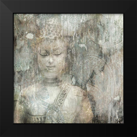 Buddha  Black Modern Wood Framed Art Print by Selkirk, Edward