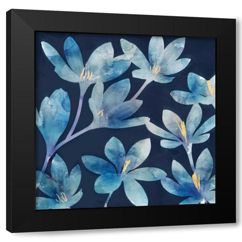 Mystique Blue I Black Modern Wood Framed Art Print with Double Matting by Selkirk, Edward