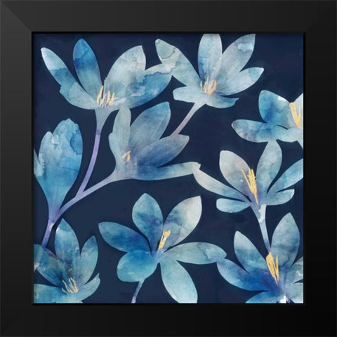 Mystique Blue I Black Modern Wood Framed Art Print by Selkirk, Edward