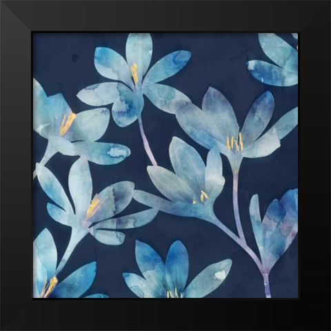 Mystique Blue I Black Modern Wood Framed Art Print by Selkirk, Edward