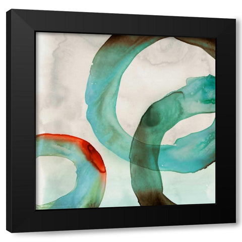 Quartz II Black Modern Wood Framed Art Print with Double Matting by Selkirk, Edward