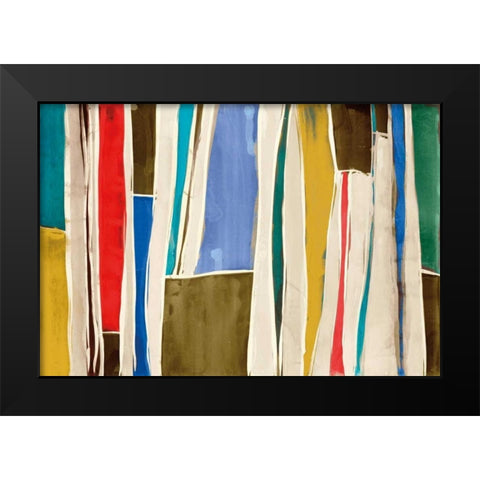 Striped Flat I Black Modern Wood Framed Art Print by Selkirk, Edward