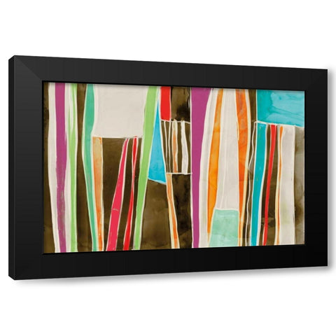 Striped Flat II Black Modern Wood Framed Art Print by Selkirk, Edward