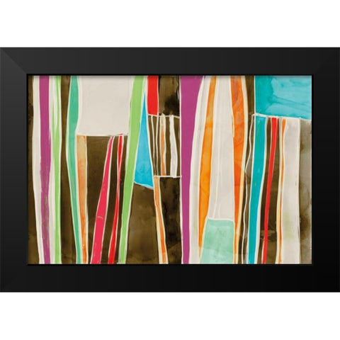 Striped Flat II Black Modern Wood Framed Art Print by Selkirk, Edward