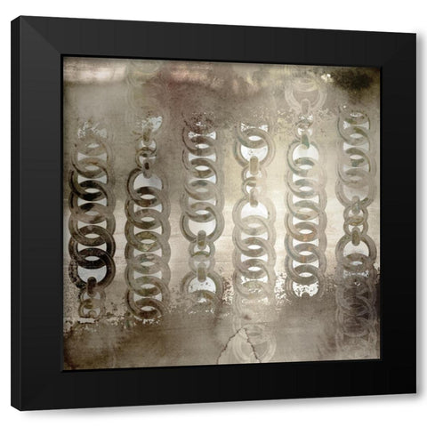 Chainlink II Black Modern Wood Framed Art Print with Double Matting by Selkirk, Edward