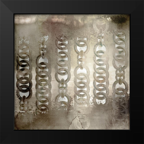 Chainlink II Black Modern Wood Framed Art Print by Selkirk, Edward