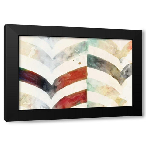 Chevron Evening Black Modern Wood Framed Art Print by Selkirk, Edward