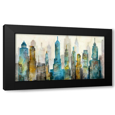 City Sky Black Modern Wood Framed Art Print by Selkirk, Edward
