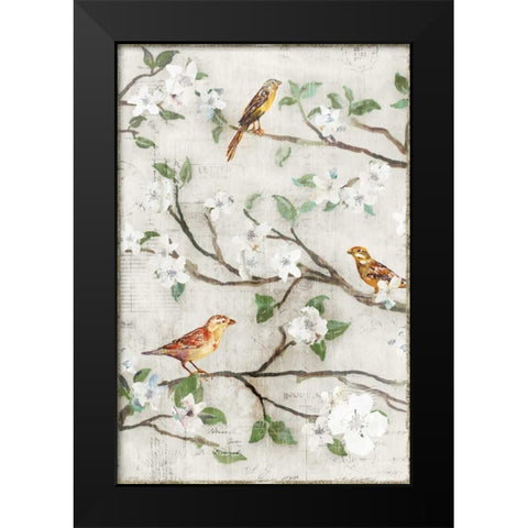 Songs of Blossoms I Black Modern Wood Framed Art Print by Selkirk, Edward
