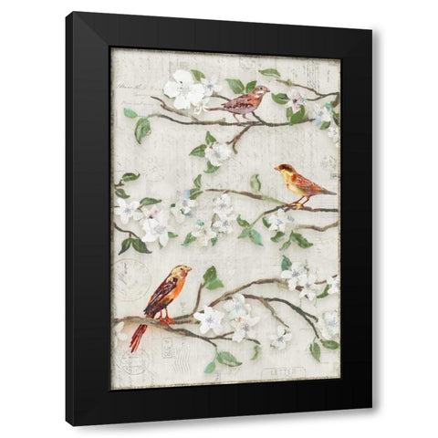 Songs of Blossoms II Black Modern Wood Framed Art Print by Selkirk, Edward