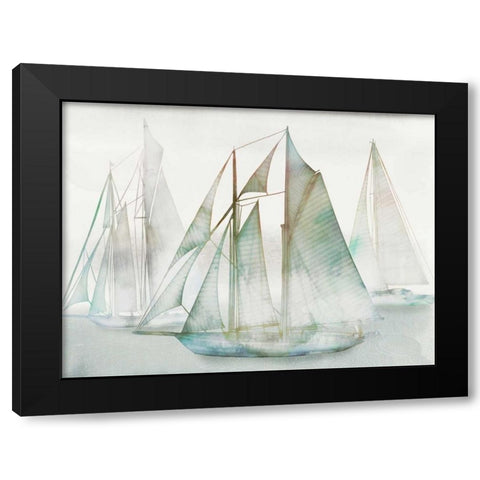 Glide I-Extended Black Modern Wood Framed Art Print with Double Matting by Selkirk, Edward