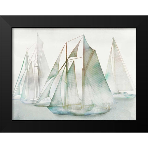 Glide I-Extended Black Modern Wood Framed Art Print by Selkirk, Edward