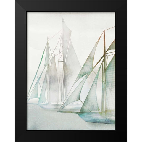 Glide II Black Modern Wood Framed Art Print by Selkirk, Edward