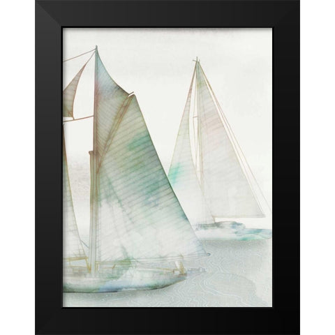 Glide III Black Modern Wood Framed Art Print by Selkirk, Edward