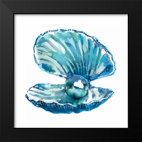 Oyster Black Modern Wood Framed Art Print by Selkirk, Edward