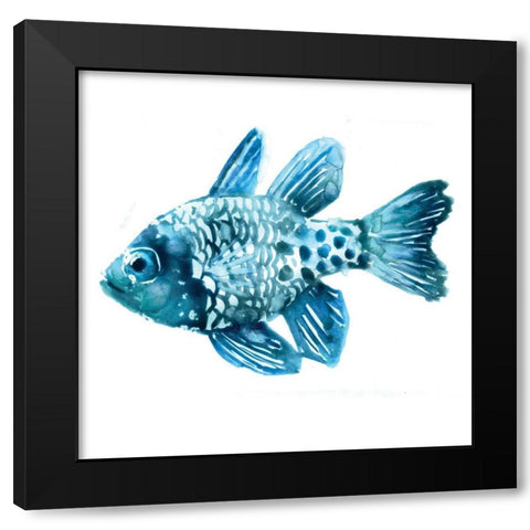 Fish II Black Modern Wood Framed Art Print with Double Matting by Selkirk, Edward