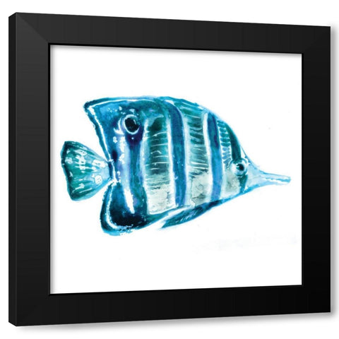Fish III Black Modern Wood Framed Art Print with Double Matting by Selkirk, Edward