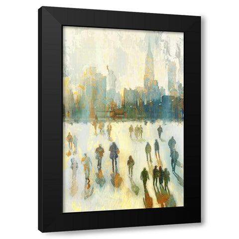 NY Shadows I Black Modern Wood Framed Art Print with Double Matting by Selkirk, Edward