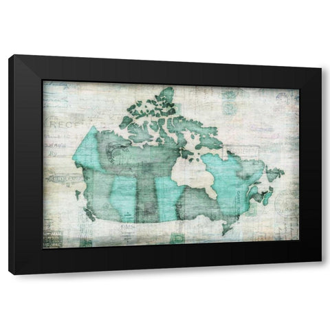 Canada Black Modern Wood Framed Art Print by Selkirk, Edward