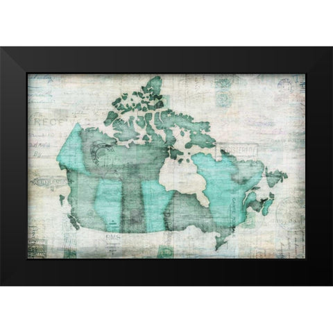 Canada Black Modern Wood Framed Art Print by Selkirk, Edward