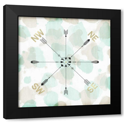 Directions I Black Modern Wood Framed Art Print with Double Matting by Selkirk, Edward