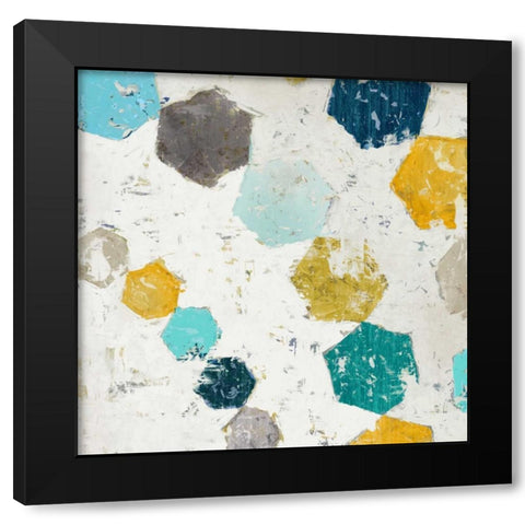 Hexagon II Black Modern Wood Framed Art Print with Double Matting by Selkirk, Edward
