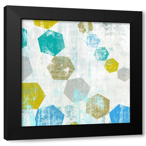 Hexagon III Black Modern Wood Framed Art Print by Selkirk, Edward