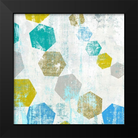 Hexagon III Black Modern Wood Framed Art Print by Selkirk, Edward