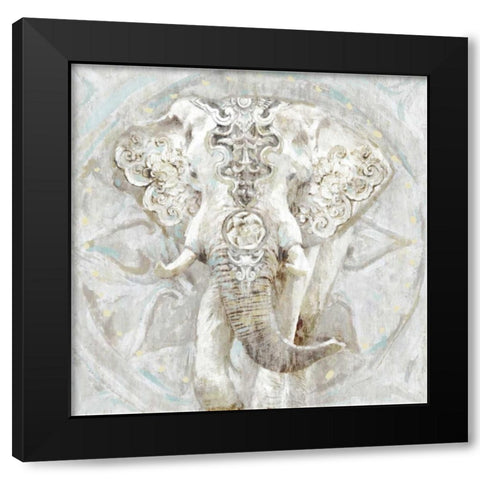Ivory Elephant I Black Modern Wood Framed Art Print by Selkirk, Edward