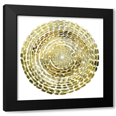 Gold Motif I Black Modern Wood Framed Art Print by Selkirk, Edward