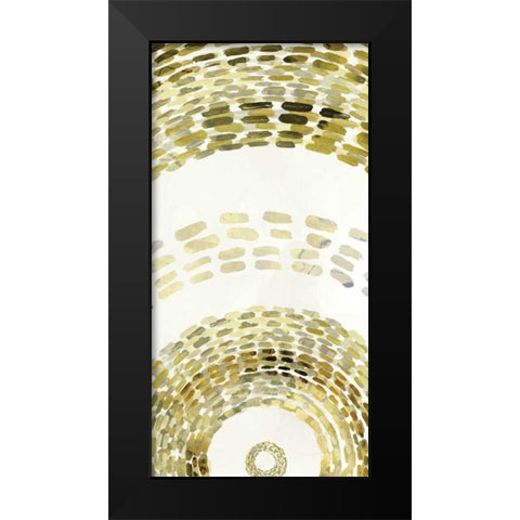 Gold Motif II Black Modern Wood Framed Art Print by Selkirk, Edward