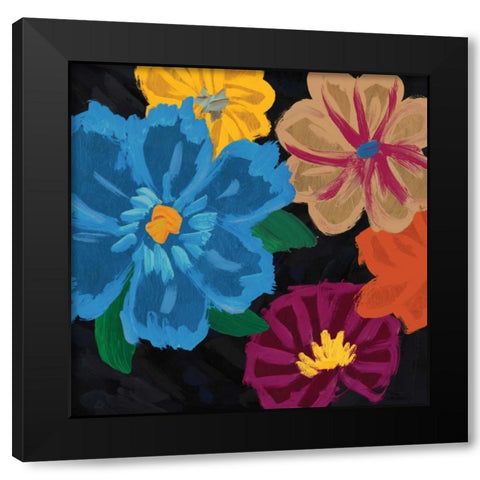 Budding Flowers II Black Modern Wood Framed Art Print with Double Matting by Selkirk, Edward