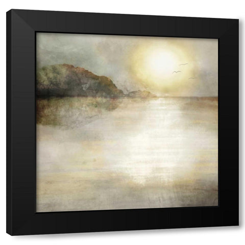 Misty Sea Black Modern Wood Framed Art Print by Selkirk, Edward