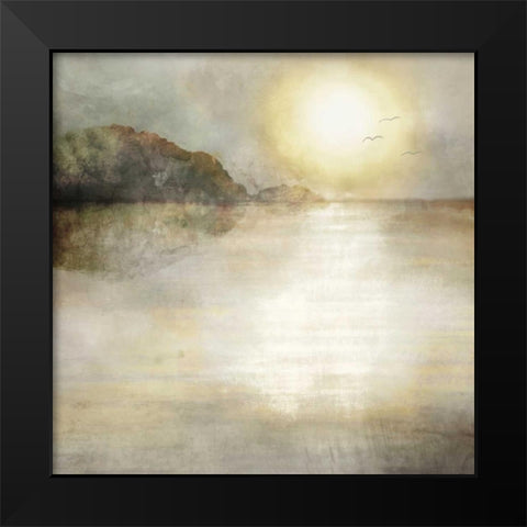 Misty Sea Black Modern Wood Framed Art Print by Selkirk, Edward
