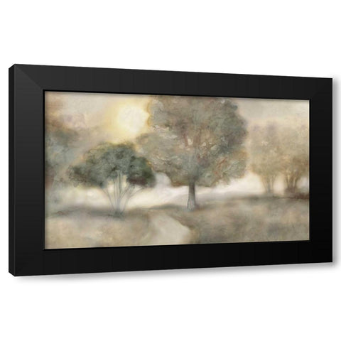 Foggy Field Black Modern Wood Framed Art Print by Selkirk, Edward