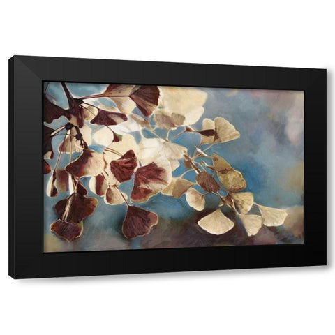Maroon Blossom Black Modern Wood Framed Art Print by Selkirk, Edward
