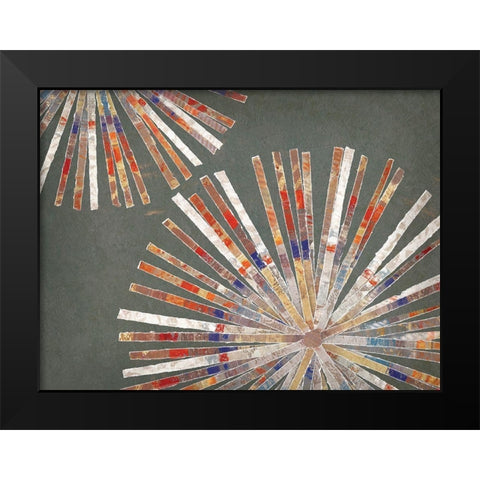 Disk I Warm Version Black Modern Wood Framed Art Print by Selkirk, Edward
