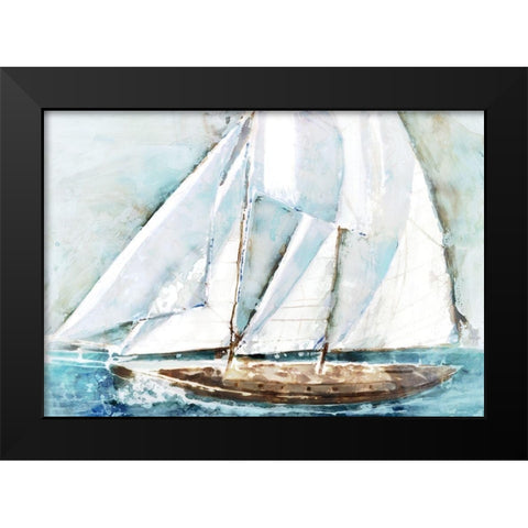 Big Bad Sailboat Black Modern Wood Framed Art Print by Selkirk, Edward