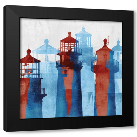 Lighthouse I  Black Modern Wood Framed Art Print with Double Matting by Selkirk, Edward