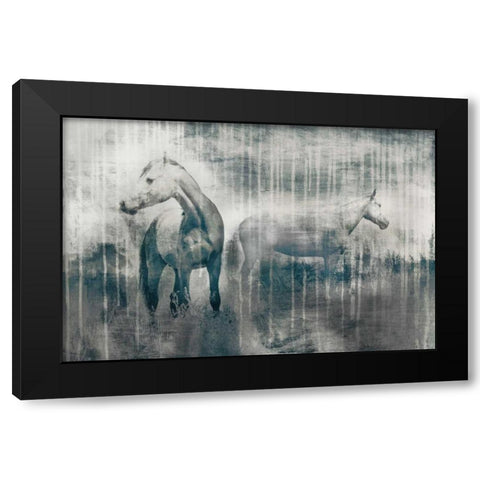 Grey Serenade Black Modern Wood Framed Art Print with Double Matting by Selkirk, Edward