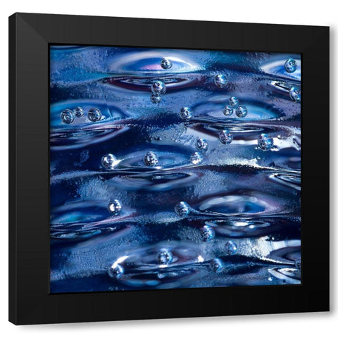 Ripple Black Modern Wood Framed Art Print with Double Matting by Schwartz, Sherstin