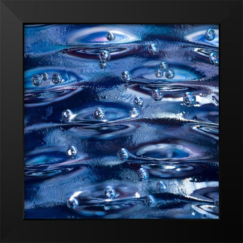 Ripple Black Modern Wood Framed Art Print by Schwartz, Sherstin