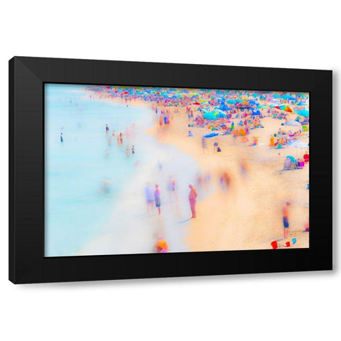 Beach I Black Modern Wood Framed Art Print by Stahl, David