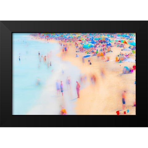 Beach I Black Modern Wood Framed Art Print by Stahl, David