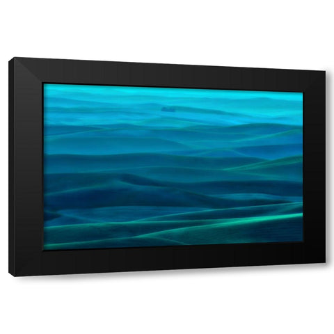 Evening Rhapsody Black Modern Wood Framed Art Print by Schwartz, Don