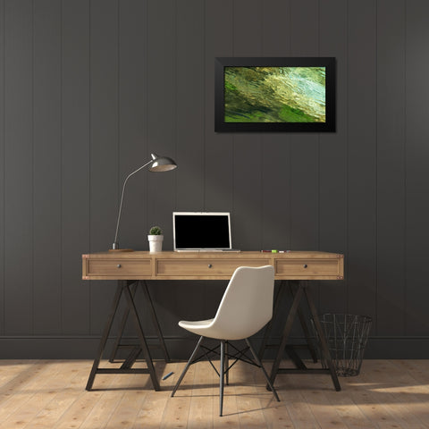 Fontaine Abstract I Black Modern Wood Framed Art Print by Crainford, Steven