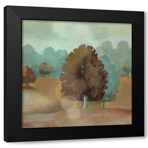 Perry Hill II Black Modern Wood Framed Art Print with Double Matting by Litvak, Steve
