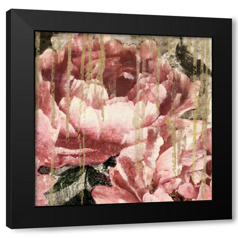 Adore II Black Modern Wood Framed Art Print with Double Matting by Theodosiu, Matina