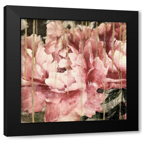 Adore III Black Modern Wood Framed Art Print with Double Matting by Theodosiu, Matina