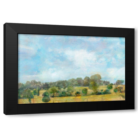 Spring Vista  Black Modern Wood Framed Art Print by Theodosiou, Matina
